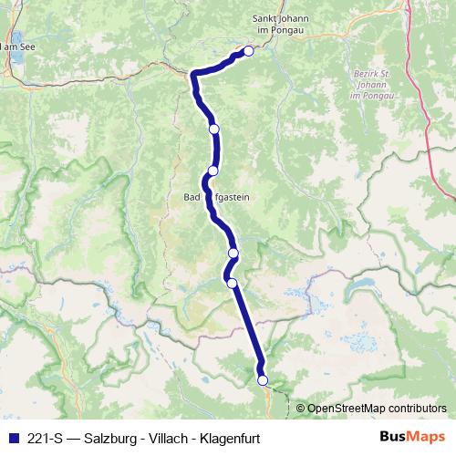 221-S rail Line Map