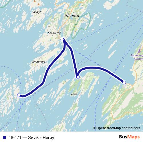 18-171 ferry Line Map