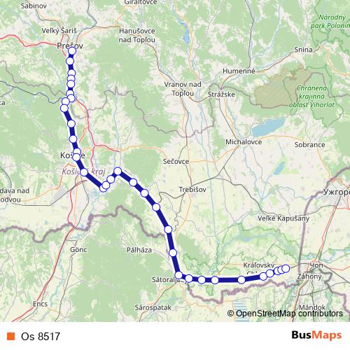 Os 8517 rail Line Map