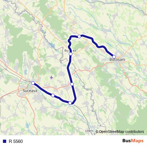 R 5560 rail Line Map