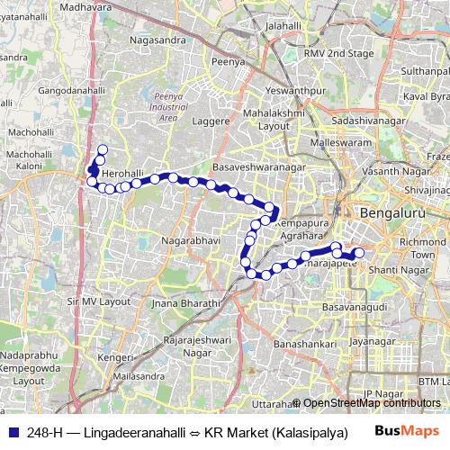 248-H bus Line Map