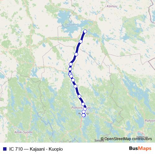 IC 710 rail Line Map