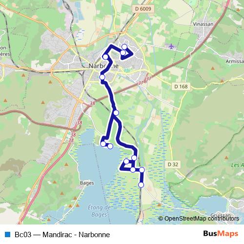 Bc03 bus Line Map