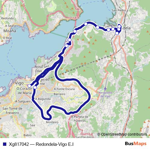 Xg817042 bus Line Map