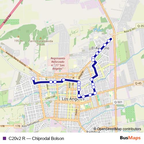 C20v2 R bus Line Map