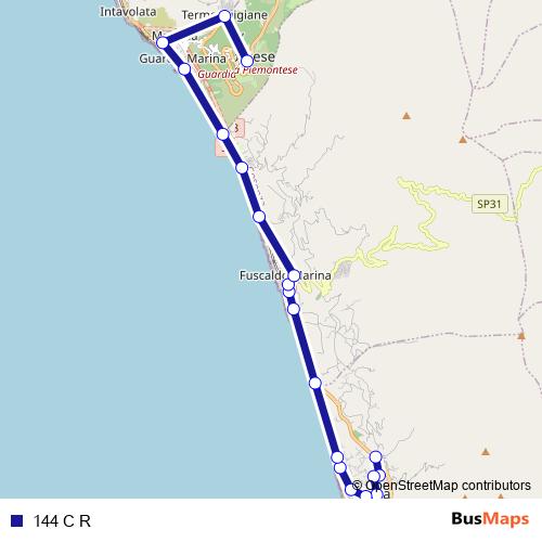 144 C R bus Line Map