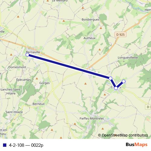 4-2-108 bus Line Map