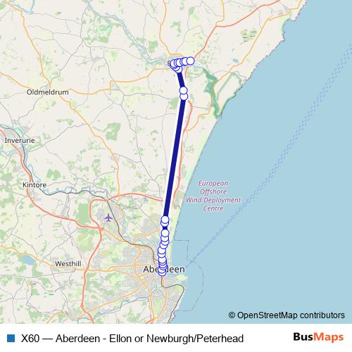 X60 bus Line Map