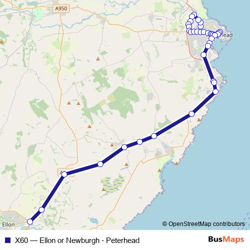 X60 bus Line Map