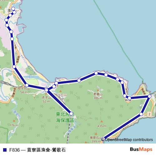 F836 bus Line Map