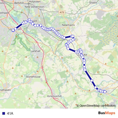 41A bus Line Map