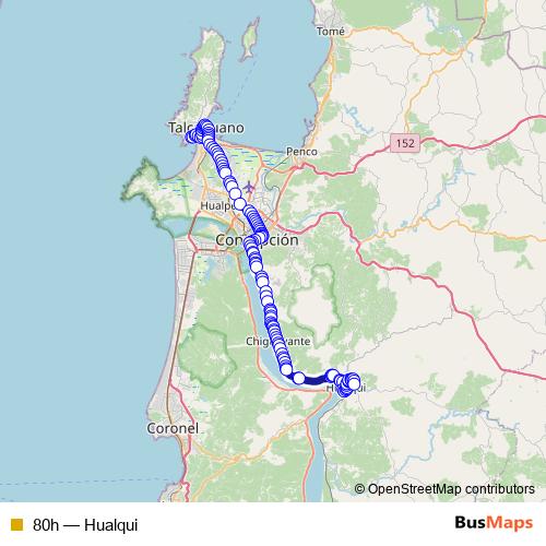 80h bus Line Map
