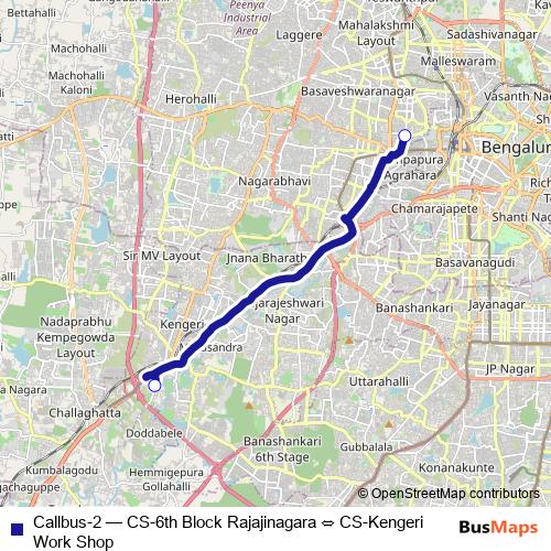 Callbus-2 bus Line Map