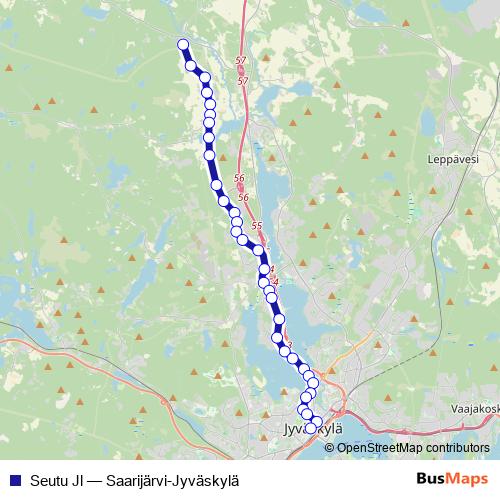 Seutu Jl bus Line Map