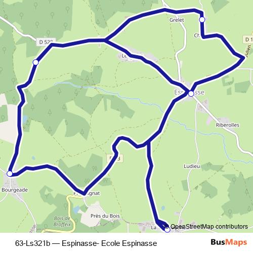 63-Ls321b bus Line Map