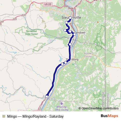 Mingo bus Line Map