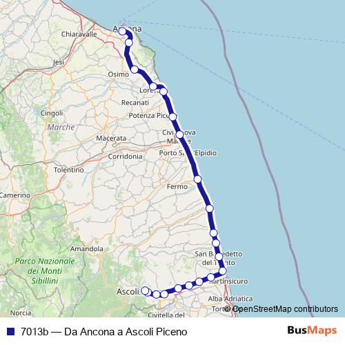7013b rail Line Map