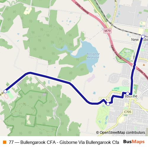 77 bus Line Map