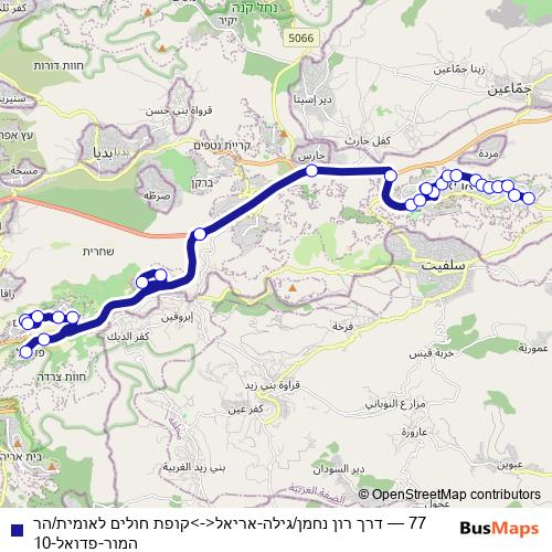 77 bus Line Map