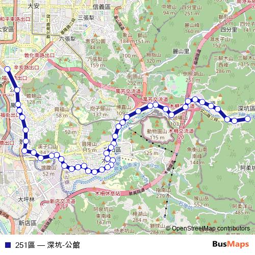 251區 bus Line Map