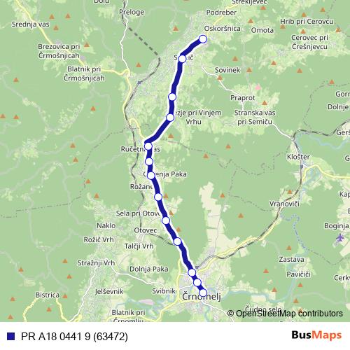 PR A18 0441 9 (63472) bus Line Map