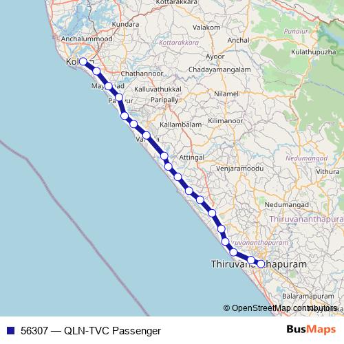 56307 rail Line Map