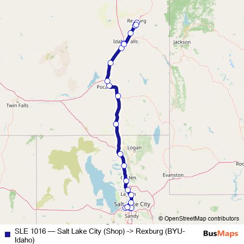SLE 1016 bus Line Map