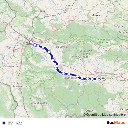 BV 1622 rail Line Map