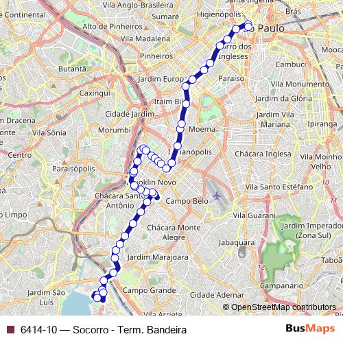6414-10 bus Line Map