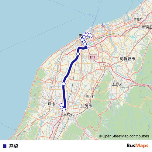 燕線 bus Line Map