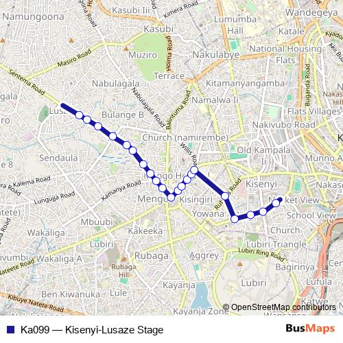 Ka099 bus Line Map
