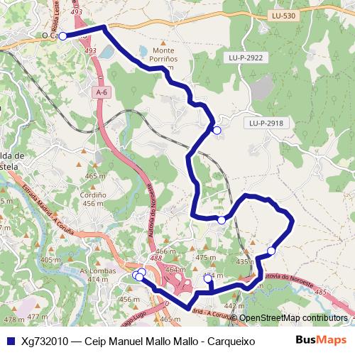 Xg732010 bus Line Map
