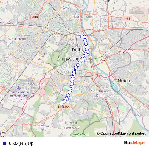 0502(NS)Up bus Line Map