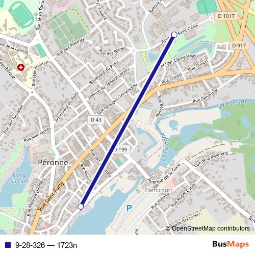 9-28-326 bus Line Map