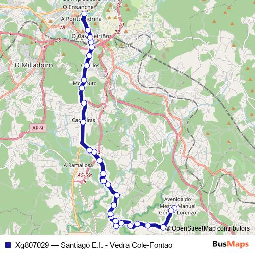 Xg807029 bus Line Map