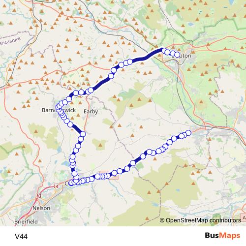 V44 bus Line Map