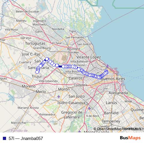 57i bus Line Map