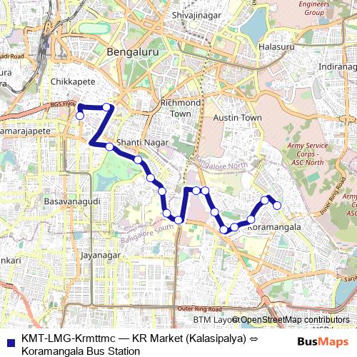 KMT-LMG-Krmttmc bus Line Map