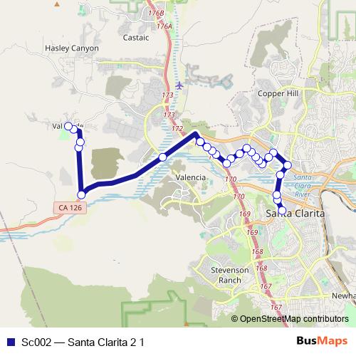 Sc002 bus Line Map
