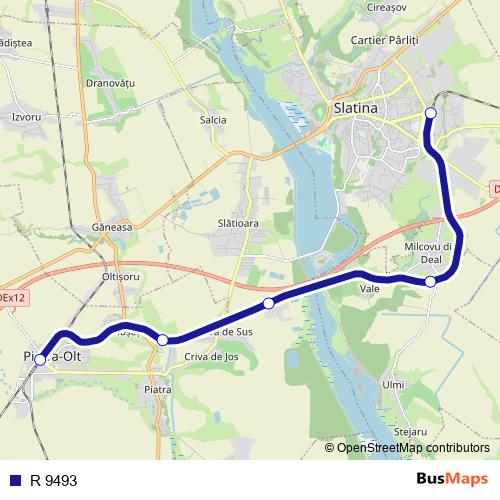 R 9493 rail Line Map