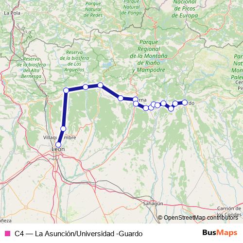 C4 rail Line Map