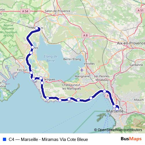 C4 rail Line Map