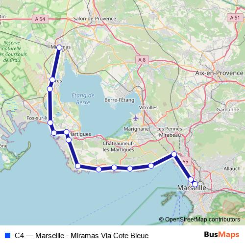C4 rail Line Map