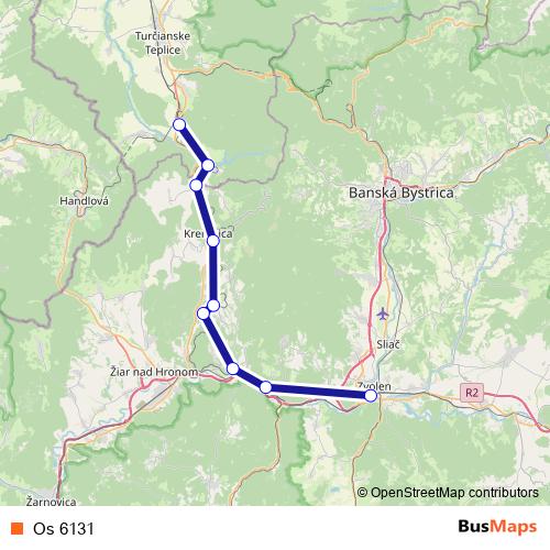 Os 6131 rail Line Map