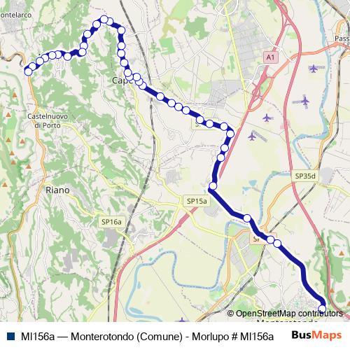 Ml156a bus Line Map