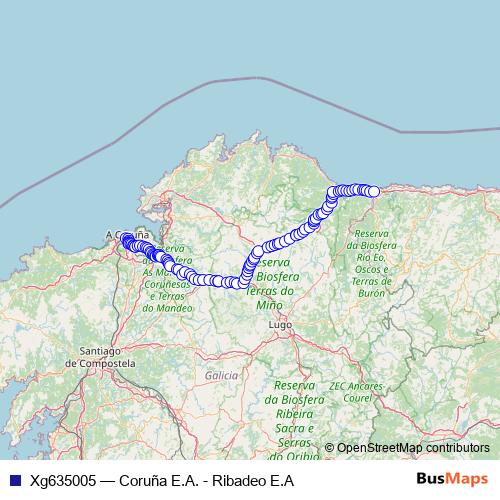 Xg635005 bus Line Map