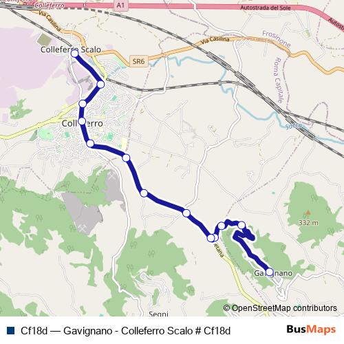 Cf18d bus Line Map