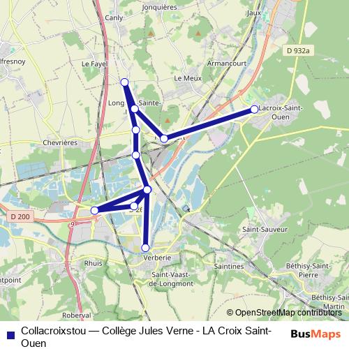 Collacroixstou bus Line Map