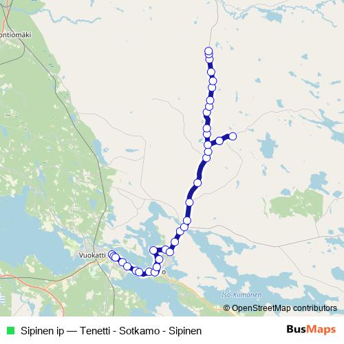 Sipinen ip bus Line Map
