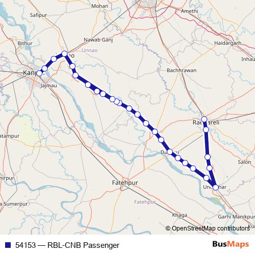 54153 rail Line Map